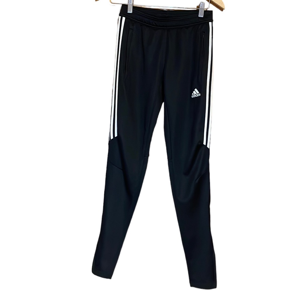 •ADIDAS•BLACK & WHITE 3-STRIPE CLIMACOOL TIRO23 LEAGUE TRACK PANT SIZE XS